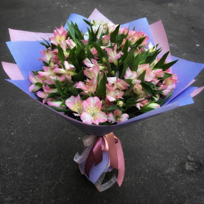 Букет «21 розовая альстромерия», фото 3